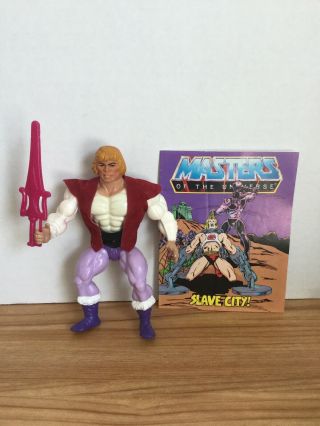 1984 He - Man Masters Of The Universe Prince Adam Action Figure Complete Comic