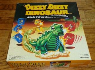 Vtg Pressman Dizzy Dizzy Dinosaur Board Game Complete Dinosaur 1987