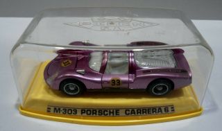 1:43 Pilen Diecast Racing Sports Car Porsche Carrera 6 Made In Spain Model M - 303