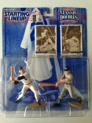 1997 Starting Lineup Mickey Mantle / Roger Maris Classic Doubles W/ Cards