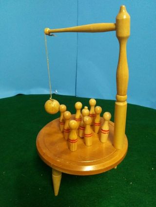 Vintage Game - Table Skittles - All Parts Present - Made In Japan