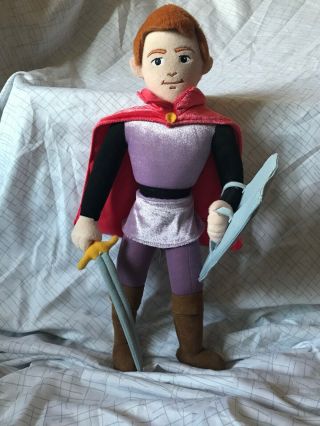 Disney Prince Philip Phillip Plush Doll Sleeping Beauty Stuffed Animal 15 " Tall