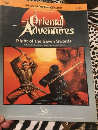 Night Of Seven Swords Advanced Dungeons And Dragons/oriental Adventures Module