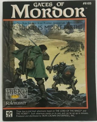 Ice Middle Earth Role Playing Merp Module 8105 Gates Of Mordor Lotr The Hobbit