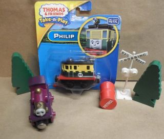 Fisher Price Thomas And Friends Take - N - Play Train Engine Car Of Philip,