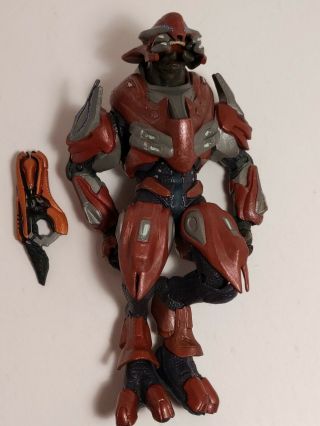 Mcfarlane Halo Reach Elite Zealot 6 " Figure Complete Rust Red Helmet Series 6