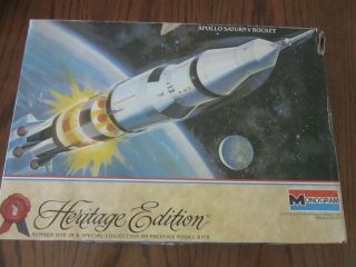 Monogram Heritage Edition Of The Apollo Saturn V Rocket 1/144 Scale