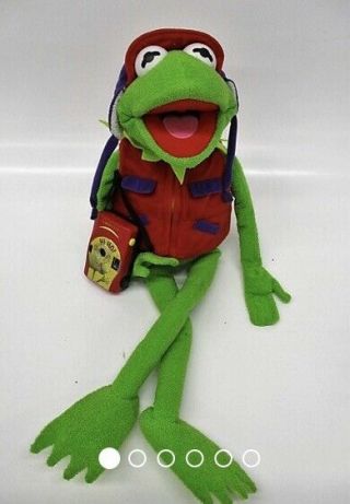 Henson Kermit The Frog 20” Plush Toy Photographer Red Vest With Camera Macy’s