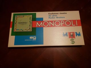 Vintage Monopoli Made In Italy Italian Monopoly Game