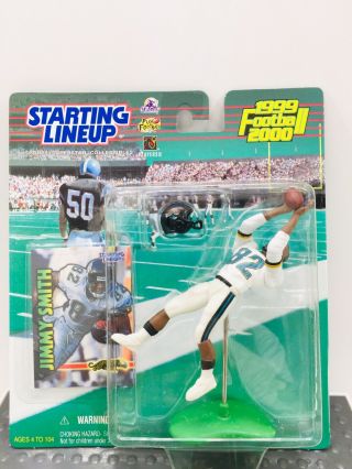 1999 Jimmy Smith Jacksonville Jaguars Rookie S/h Sole Starting Lineup