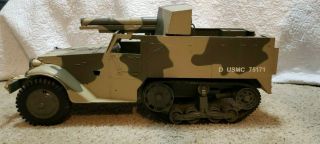 Gi Joe 1/6 Scale Tank Destroyer Half Track Wwii Usmc M3 W/ Cannon By Hasbro 2001