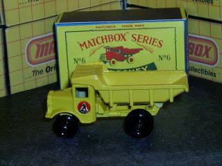 Matchbox Lesney Euclid Quarry Truck 6 b2 BPW D - R bif rivet SC3 V/NM crafted box 3