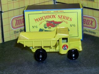 Matchbox Lesney Euclid Quarry Truck 6 b2 BPW D - R bif rivet SC3 V/NM crafted box 4