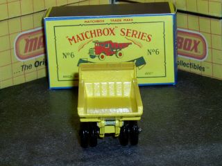 Matchbox Lesney Euclid Quarry Truck 6 b2 BPW D - R bif rivet SC3 V/NM crafted box 6