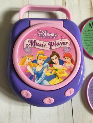 Disney Princess CD Music Player Toy,  2 Discs - Ariel Sleeping Beauty (W) 2