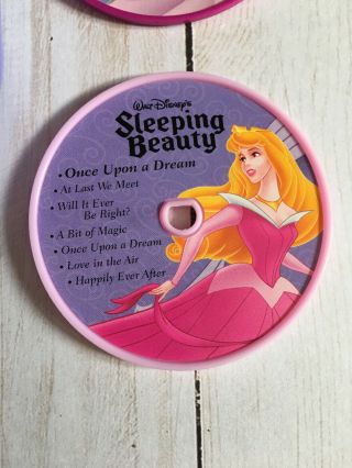 Disney Princess CD Music Player Toy,  2 Discs - Ariel Sleeping Beauty (W) 4