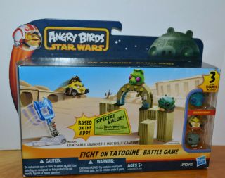 Angry Birds Star Wars Fight On Tatooine Battle Game Hasbro 2012 Misb Mini Figure