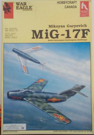 Hobbycraft/war Eagle 1:48 Mig 17f Fresco Nvaf Vietnam War.