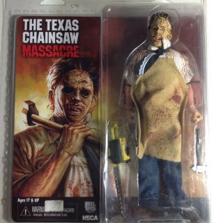 Neca Texas Chainsaw Massacre Movie Leatherface Retro Clothed Action Figure Nip