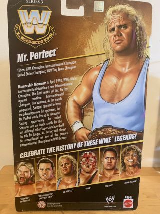 WWE Mattel Legends Series 3 Mr.  Perfect Curt Hennig Elite WWF ON CARD 2
