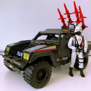 Action Force / Gi Joe /cobra - Night Attack Jeep & Stinger Driver - 1985