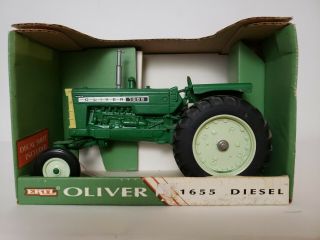 Ertl White Oliver 1655 Diesel Tractor 1/16 4474 Diecast Circa 1997