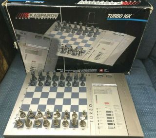 Kasparov Turbo 16k 17 Level Electronic Chess Computer Model 270 Scisys