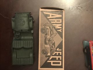 Vintage 1960’s Army Jeep Tootsietoy - Store Stock - Boxed - Box -