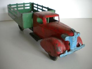 Vintage Toy Truck Marx Wyandotte Gd Cond.  12 1/2 In Long Paint Grill