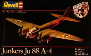 Revell 1:144 Junkers Ju - 88 A - 4 Plastic Aircraft Model Kit 1034u