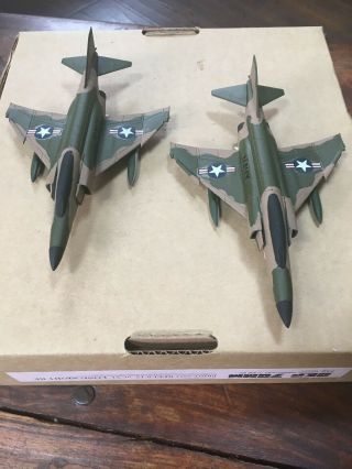 2x 1/72 Scale U.  S.  A.  F.  F 4 Phantoms Vietnam Era Built Painted