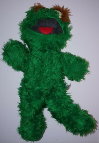 Sesame Street 15 " Oscar The Grouch Plush Stuffed Animal Doll Knickerbocker 1975