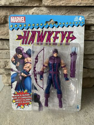 Marvel Legends Vintage Hawkeye 6 - Inch Action Figure Nib