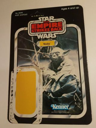 1980 Kenner Vintage Star Wars Empire Strikes Back Yoda - 41 Card Back