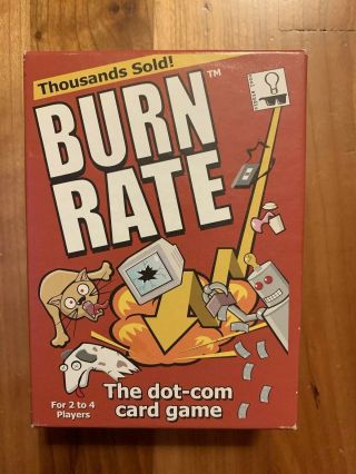 Burn Rate: The Dot - Com Card Game By Cool Studio.  2002.  Relive The Dot - Com Crash