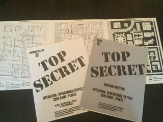 TOP SECRET: ESPIONAGE - THEMED RPG BY TSR.  2ND ED.  GAME BOOK,  3 MODULES 5