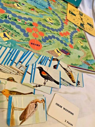 Vintage 1958 GAME OF BIRD WATCHER by Parker Brothers Board Game 2