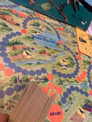 Vintage 1958 GAME OF BIRD WATCHER by Parker Brothers Board Game 3