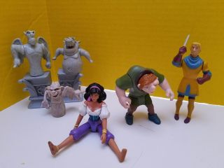 1996 Walt Disney Hunchback Of Notre Dame Plastic Characters Toy Figures/statues