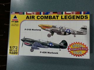 Accurate Miniatures - Air Combat Legend 2 Kits P - 40 M,  P - 51 B In 1/72 Scale
