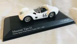 Minichamps 1/43 Maserati Tipo 61 Nassau Trophy Nassau Speed Week 1960 J.  Hall