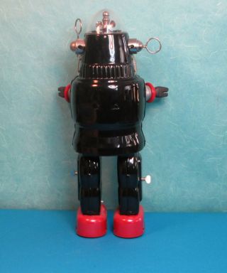 All ROBBY Robbie Mechanized Robot Black and Red 1990 OTTI with card 5