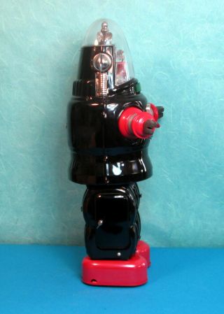All ROBBY Robbie Mechanized Robot Black and Red 1990 OTTI with card 7