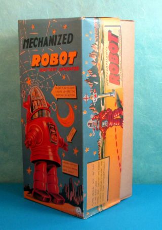 All ROBBY Robbie Mechanized Robot Brown & Silver 1990 OTTI with card 5
