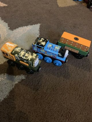 Thomas Wooden Train Tank Engine & The Stinky Cheese Covered Iron Arry Launching