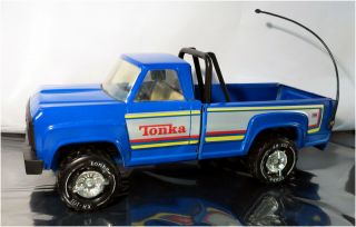 Vintage Tonka Dodge Pickup Truck Toy,  Blue Pressed Steel,  Xr - 101,  14 - 1/2 "