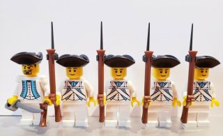 Lego Pirates American Revolution Colonial French Soldiers Minifigs