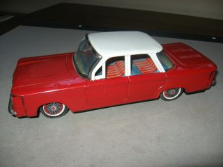 Early 1960s Chevrolet Corvair Tin Toy Car Friction Drive Made In Japan San