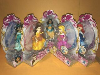 DISNEY PRINCESS royal clips DOLL SET 5 toy ARIEL aurora JASMINE belle POCAHONTAS 2