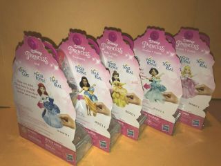DISNEY PRINCESS royal clips DOLL SET 5 toy ARIEL aurora JASMINE belle POCAHONTAS 5